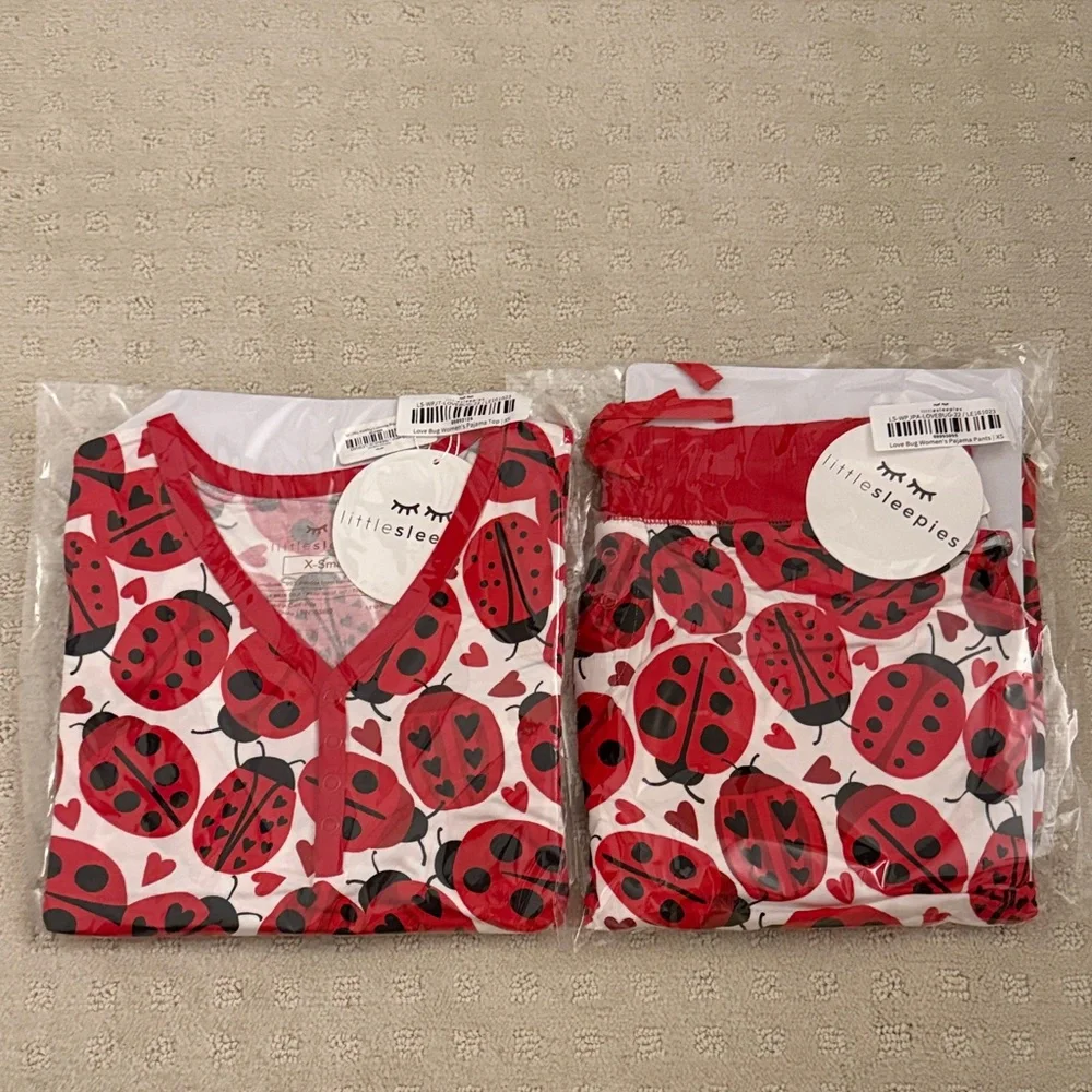 Little Sleepies Ladybug Women's Pajama Set